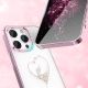 4. Etui silikonowe z kryształami Swarovski Kingxbar Wish Series do iPhone 14 Plus - różowe
