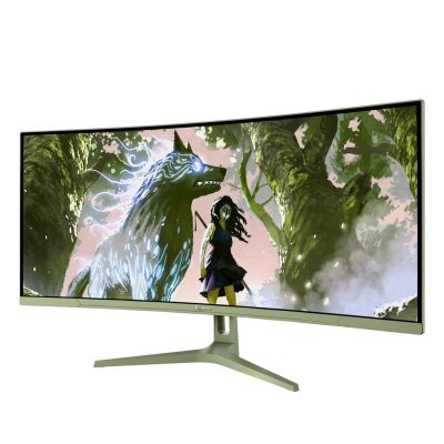 8. Arozzi Nova 34” Curved monitor komputerowy 86,4 cm (34") 3440 x 1440 px 4K Ultra HD LED Zielony