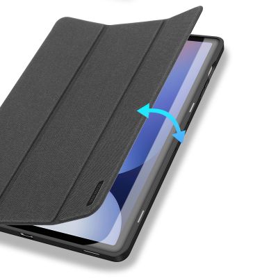 9. Etui z ekoskóry Dux Ducis Domo z podstawką do Samsung Tab S10+ / S9+ / S9 FE+ - czarne