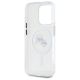 7. Etui Karl Lagerfeld IML Metal Karl&Choupette Head MagSafe na iPhone 15 Pro Max - białe