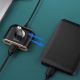 11. HUB Baseus Square USB-A do 1x USB-A 3.2 Gen 1 / 3x USB 2.0 z kablem 1m - czarny