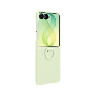 EF-EF776CGE Samsung Silicone Magnetic Cover with Ring for Galaxy Z Flip 8 Green