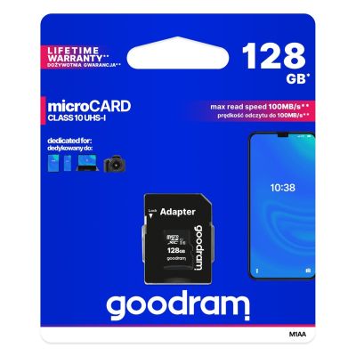 3. Karta pamięci GoodRam M1AA-1280R12 (128GB; Class 10; Adapter)