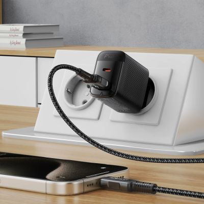 6. Ładowarka sieciowa Acefast A106 GaN PD 45W USB-C USB-A - czarna