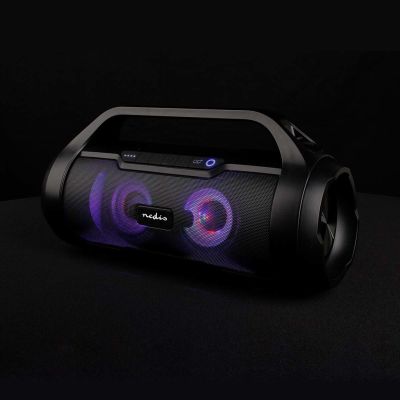 10. Głośnik Nedis Party Boombox 60W LED [60W/ 6Std Akku/ Bluetooth/ TWS/ LED]