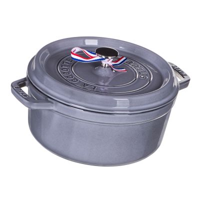 2. STAUB Garnek żeliwny okrągły 40500-246-0 3,8l grafitowy