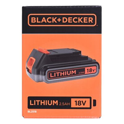 3. Akumulator 18V, Li-lon 2,5Ah BL2518-XJ BLACK+DECKER