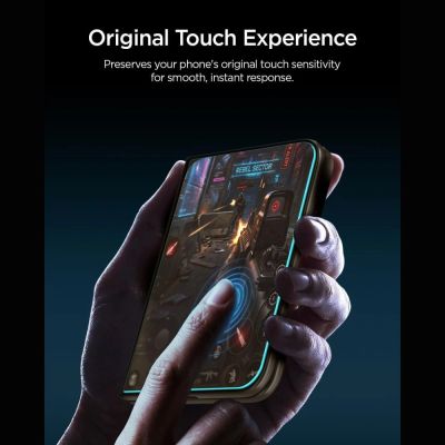 2. Szkło hartowane Spigen Glas.tR EZ Fit Pro HD AC na iPhone Duo