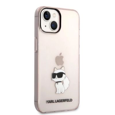4. Etui Karl Lagerfeld Ikonik Choupette na iPhone 14 Plus - różowe