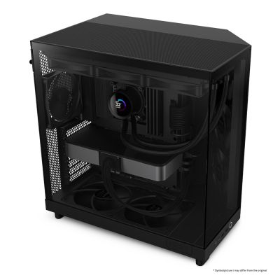 3. NZXT OBUDOWA KOMPUTEROWA NZXT OBUDOWA H6 FLOW MIDI TOWER Z OKNEM CZARNA