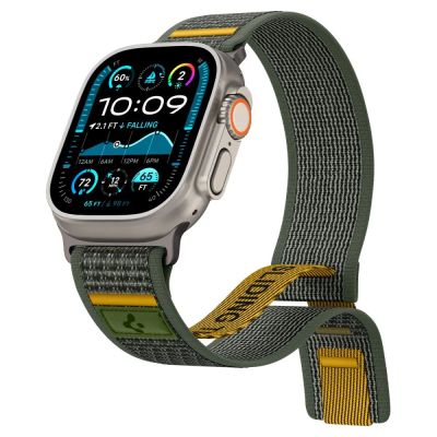 10. Pasek Spigen Athlex Air na Apple Watch 44 / 45 / 46 / 49 mm - zielony