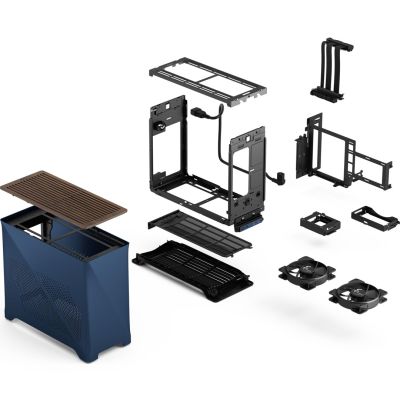20. Fractal Design Era 2 Mini Tower Niebieski