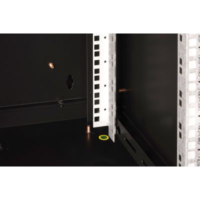 21. Digitus Szafa sieciowa wisząca Unique 19" 9U rack 600x600, drzwi szyba, czarny, niedzielona, złożona, 100kg