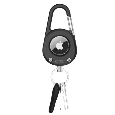 2. Etui Tech-Protect Slidelock Carabiner Keychain na Apple AirTag 1 / 2 - czarne