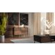 3. Komoda 1D3S CORTINA 120x40x81 czarny/orzech
