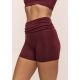 5. Legginsy treningowe damskie CASALL Sublime Folded Hotpants kolor bordowy