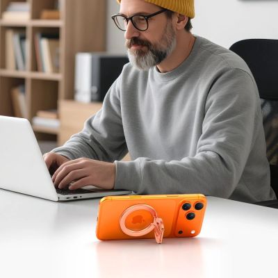 3. Pierścień magnetyczny Tech-Protect MMR400 Lamano na telefon - rózowo-złoty