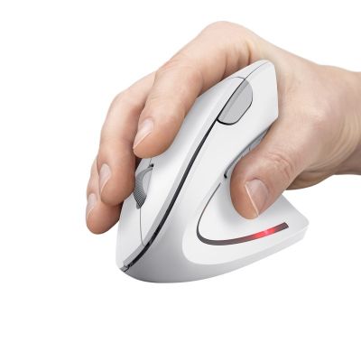 6. Mysz TRUST Verto Wireless vertical ergonomic White