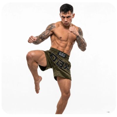 5. Spodenki tajskie męskie ARMY GREEN V1 COMBATWEAR | DBX Bushido
