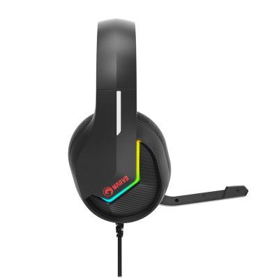 6. Marvo H8618 Zestaw słuchawkowy Przewodowa Opaska na głowę Gaming USB Typu-A Czarny