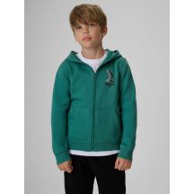 Bluza dresowa regular z kapturem chłopięca 4F 4FJKAW26TSWSM3153-46S