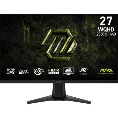 3. MSI MAG 275QF E20 monitor komputerowy 68,6 cm (27") 2560 x 1440 px Wide Quad HD LCD Czarny
