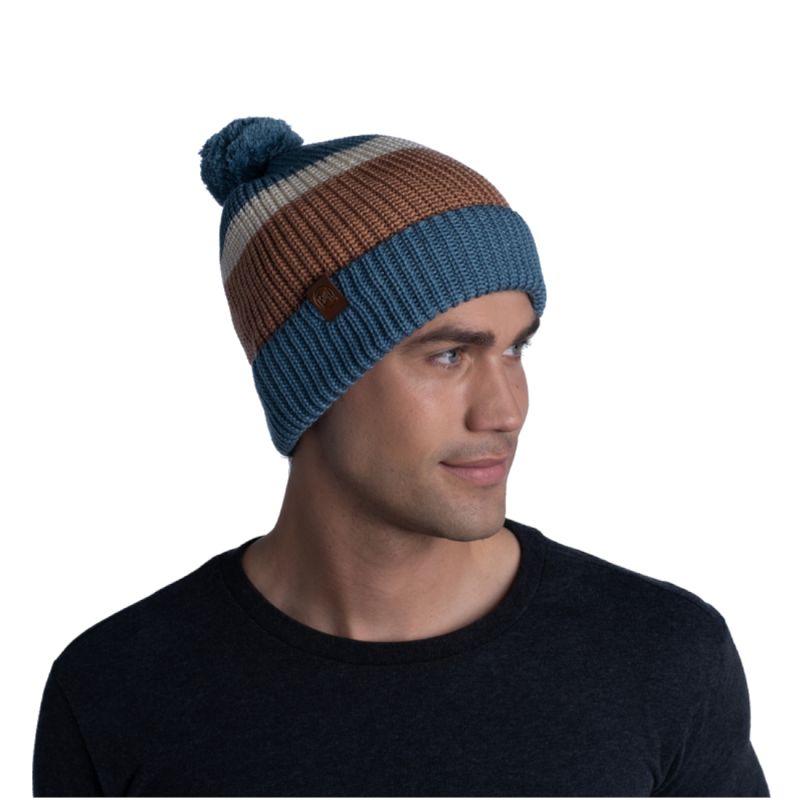 2. Buff Elon Knitted Hat 1264647421000 Niebieskie One size