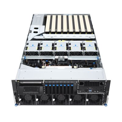 12. Platforma Asus Rack (4U) ESC8000A-E13P AMD EPYC 9005 (8xNVMe, 2xM.2, 2x10Gbe, IPMI, 3200W)