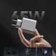 8. Ładowarka sieciowa Cuktech 65W GaN 2xUSB-C 1xUSB-A - szara