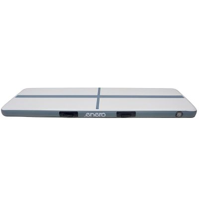 9. AIR TRUCK MATERAC GIMNASTYCZNY MATA ŚCIEŻKA AKROBATYCZNA 300X100X15CM POMPKA ELEKTRYCZNA SZARA