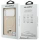 8. Etui Karl Lagerfeld Karl & Choupette Pins MagSafe do iPhone 17 Pro Max - beżowe