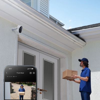 12. Zestaw kamer zewnętrznych Baseus Security N1 2K 3x kamera + stacja bazowa - biały