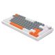 6. SAVIO KLAWIATURA MAGNETYCZNA ASTRAL WHITE OUTEMU WHITE JADE RGB 3 KOLORY KEYCAPÓW