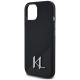6. Etui Karl Lagerfeld Silicone Shadow Metal Initial MagSafe do iPhone 15 czarny