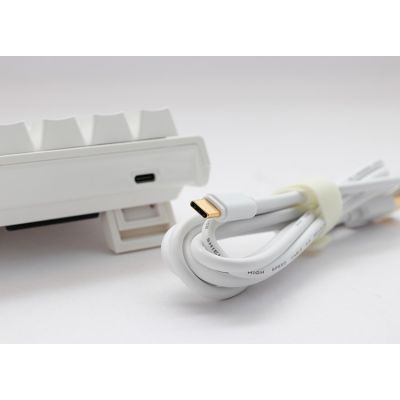5. Ducky DKON2061ST klawiatura Gaming USB QWERTY Amerykański międzynarodowy Biały