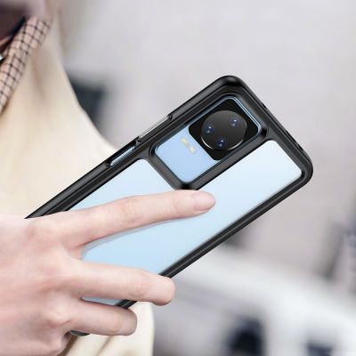 9. Outer Space Case etui Xiaomi Poco F4 5G pokrowiec z elastyczną ramką niebieskie