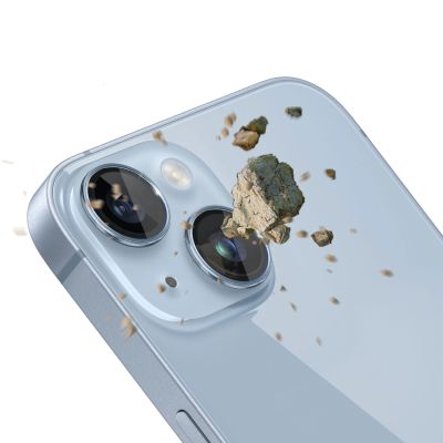 4. Osłona aparatu 3mk Lens Protection Pro na iPhone 14 - niebieska