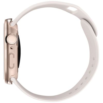 3. Etui ze szkłem hartowanym UNIQ Voute na Apple Watch 10 46 mm - różowo-złota