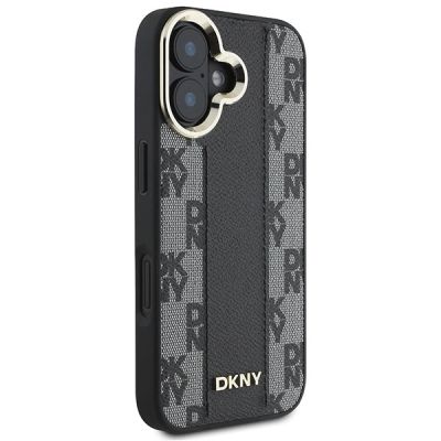 4. Etui DKNY Checkered Pattern Magsafe na iPhone 16 - czarne