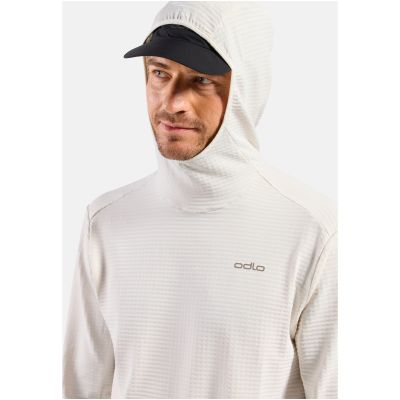 5. Bluza z kapturem męska Odlo ESSENTIAL THERMAL Mid layer hoody beżowa