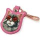 5. Etui Nimmy Glasses Cool and Cute Cat na lokalizator - różowe
