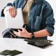 17. Podstawka pod laptopa, tablet Wozinsky WRS-CPY84SB 360 aluminiowa + Gratis! podstawka do smartfona - czarna