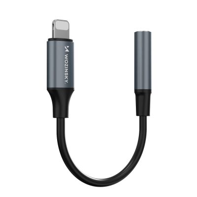4. Adapter Wozinsky WALJ-01 Lightning - mini jack 3,5mm - czarny