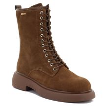 Skórzane botki damskie workery zamszowe camel Big Star UU274611