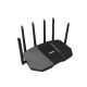 31. ASUS RT-BE90U BE9400 AiMesh router bezprzewodowy 2.5 Gigabit Ethernet Trójpasmowy (2,4 GHz / 5 GHz / 6 GHz) Czarny
