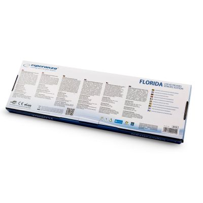 11. Klawiatura Esperanza Florida EK129 (USB 2.0; (US); kolor czarny)