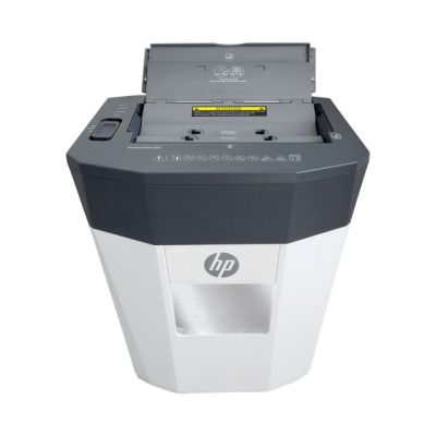 4. Niszczarka HP OneShred Auto 80CC HPN281780CCOF-05 rozdrabnianie krzyżowe 68dB 22cm Biała