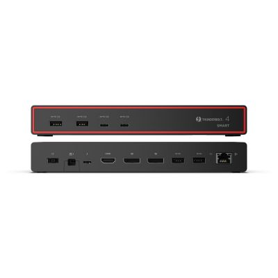 Inteligentna stacja dokująca Lenovo ThinkPad USB4 5500 (z zasilaczem 135 W) | Ilość DisplayPorts: 2 | Ilość portów HDMI: 1 | 100 W