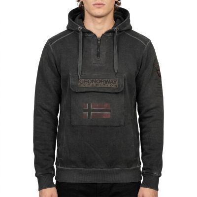 5. Bluza Geographical Norway Gymclass EO Tiedye Badge M WU8270H-GNO-BLACK