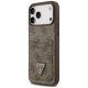 2. Etui Guess 4G nauble Card Triangle na iPhone 18 Pro Max / 17 Pro Max - brązowe